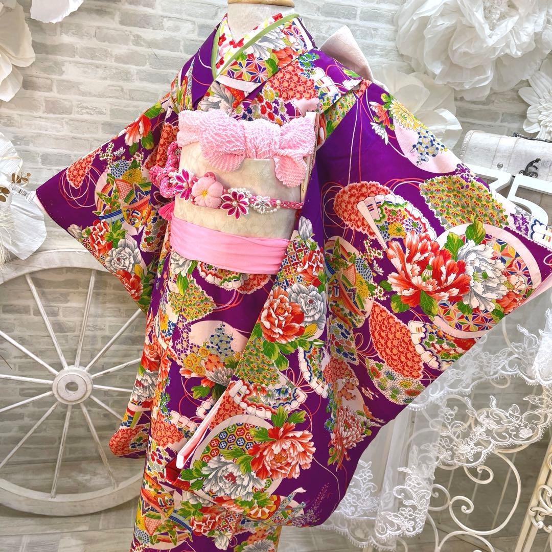 にゃんこ★アンティーク七五三着物セット★3歳用