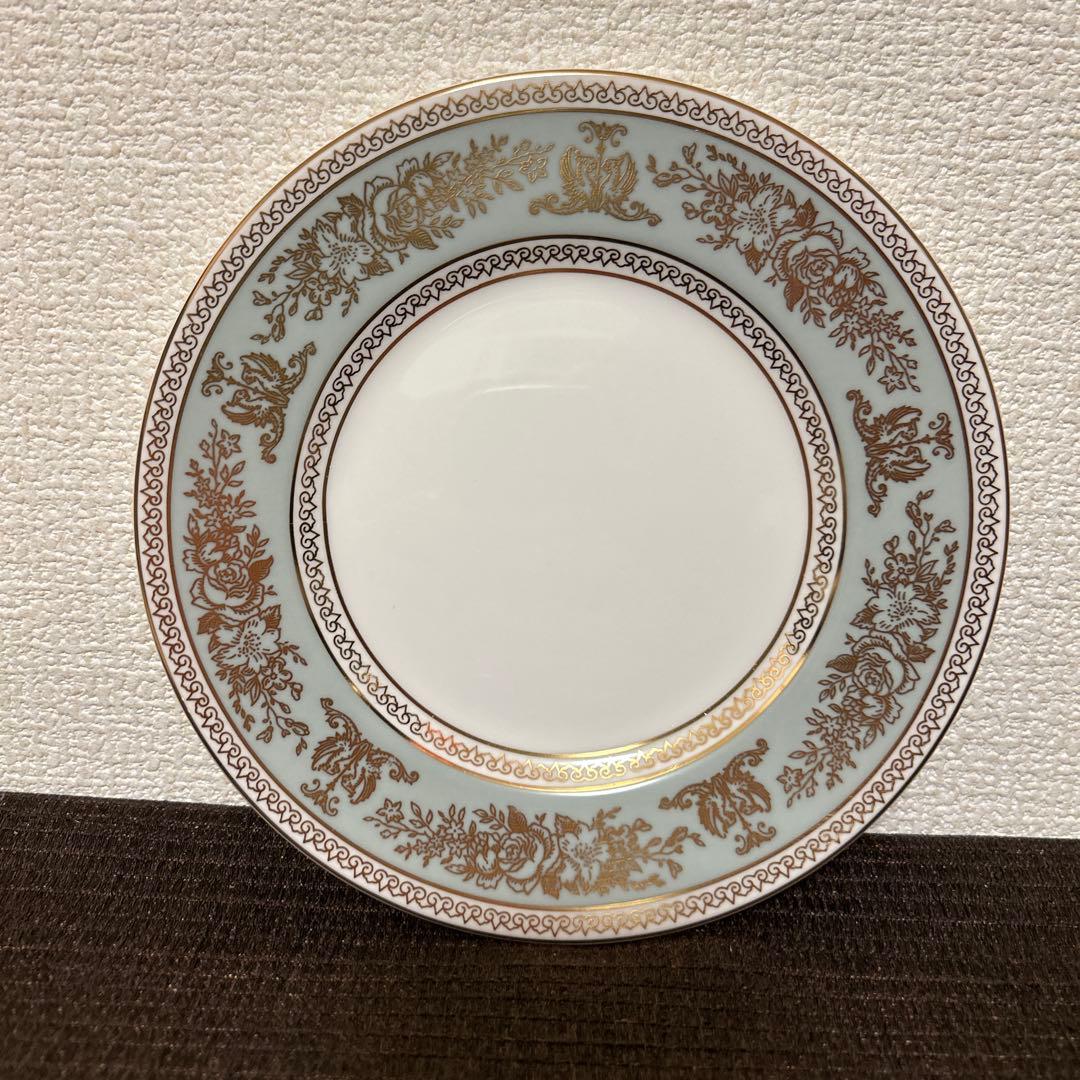ウェッジウッド　コロンビア　セージグリーン　デザートプレート　17.5cm