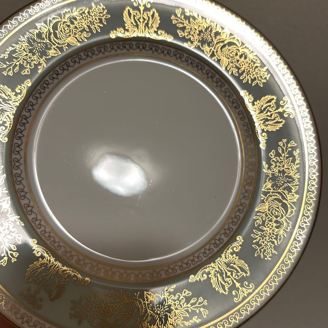 ウェッジウッド　コロンビア　セージグリーン　デザートプレート　17.5cm