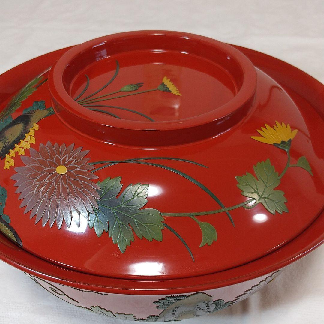 べんぼう 沖縄 琉球漆器 堆錦大椀 新品未使用