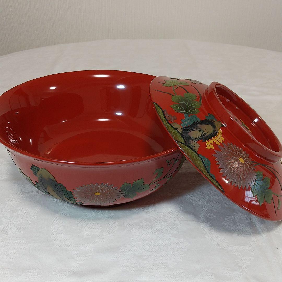 べんぼう 沖縄 琉球漆器 堆錦大椀 新品未使用