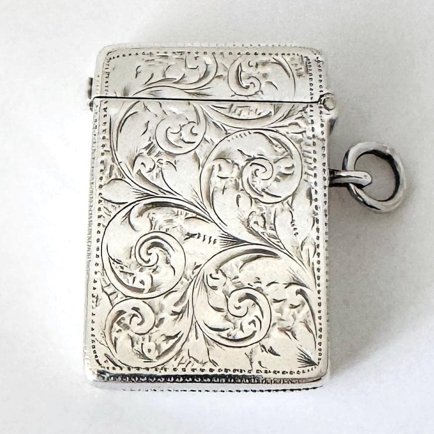 ★1899年代 英国★アンティーク/純銀製/マッチケース/925/チェスター