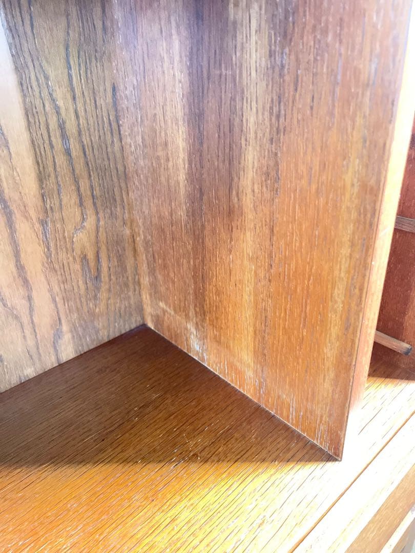 HR560 三越ブルージュ　ステンドグラス　カップボード　食器棚　三越家具