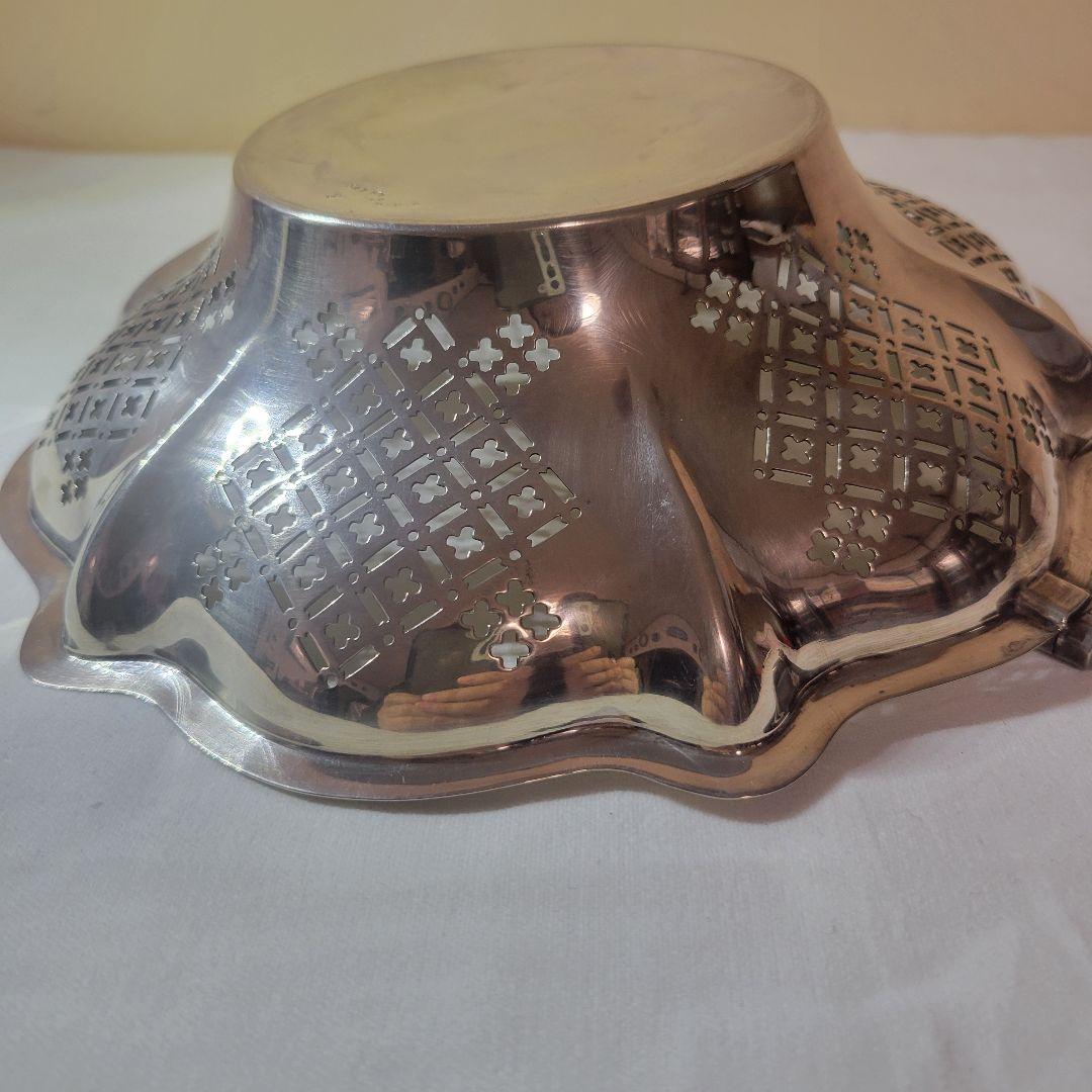 英国アンティークシルバー925バスケットCharlesBoyton&Son