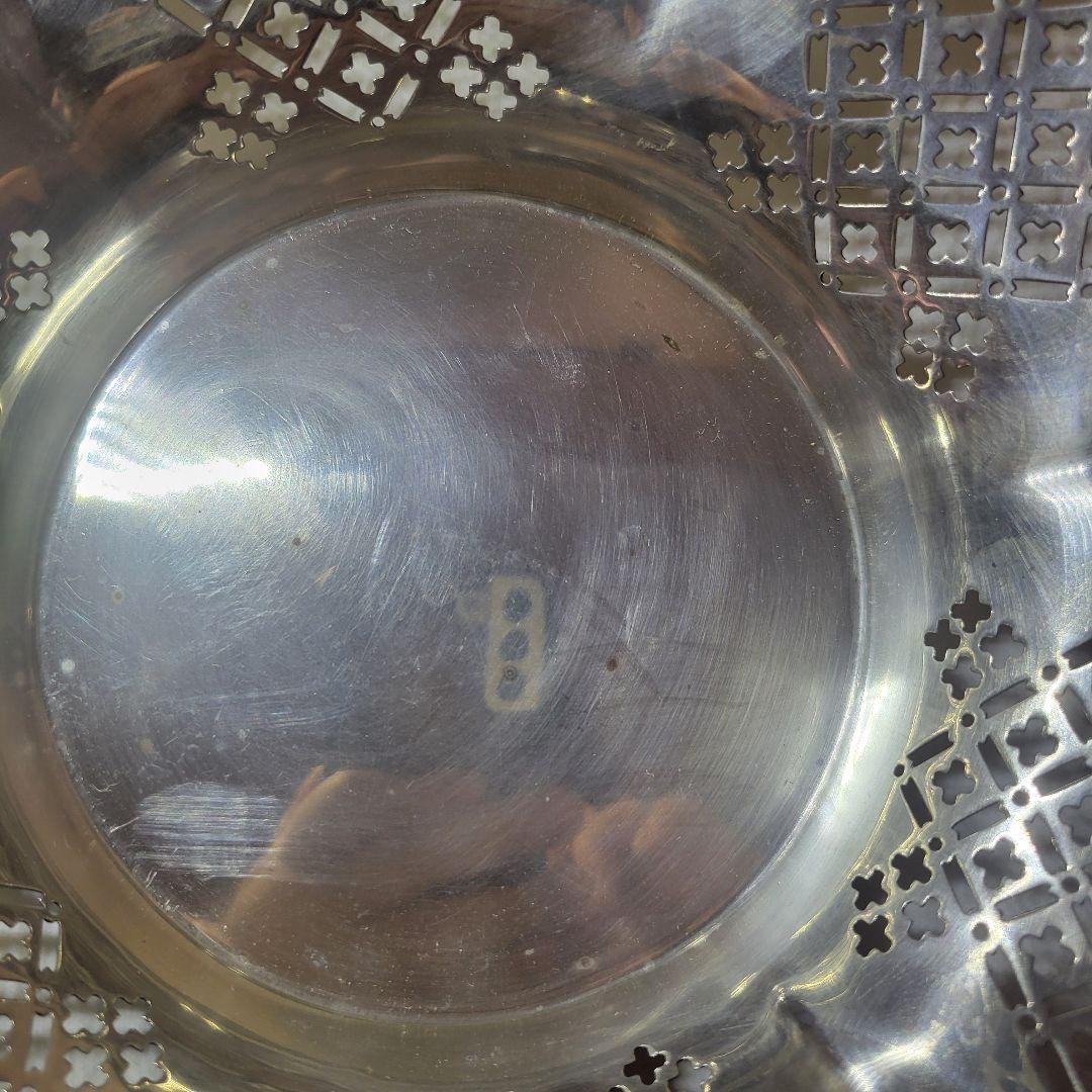 英国アンティークシルバー925バスケットCharlesBoyton&Son