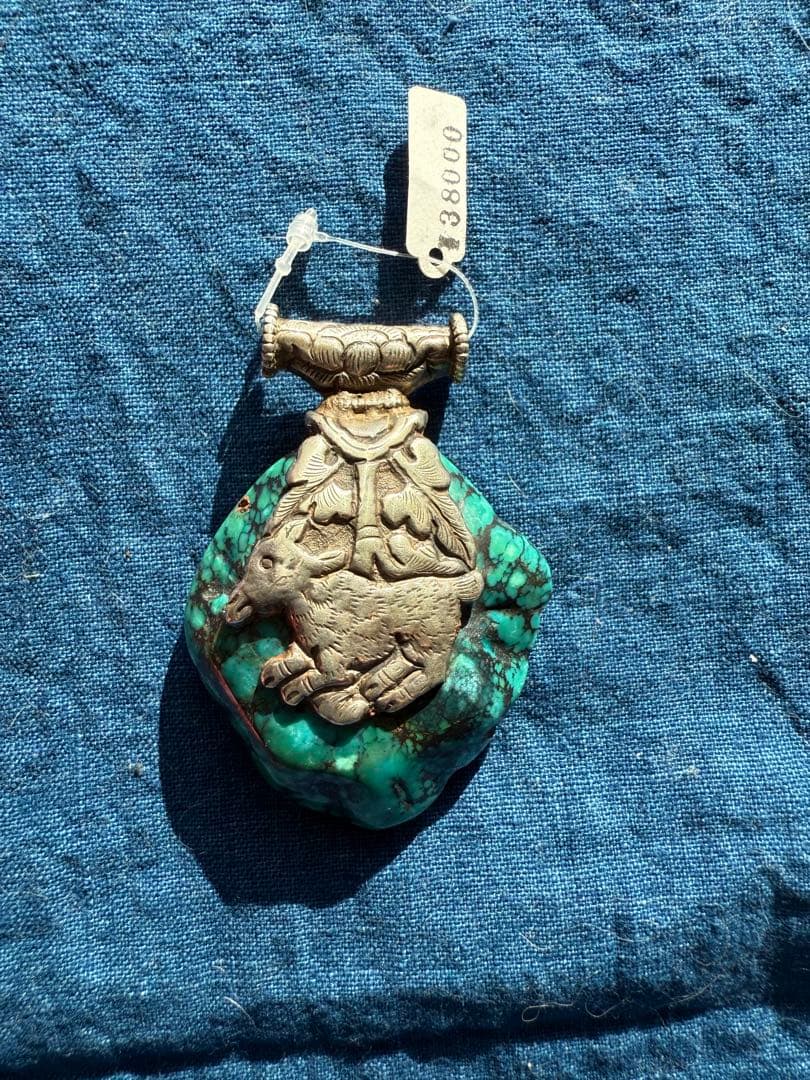 ◯ターコイズ、 　　　　 　　　　　　ペンダントトップ