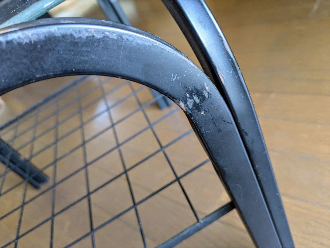 当時物☆ガラステーブル　80年代　レトロポップ　サイドテーブル