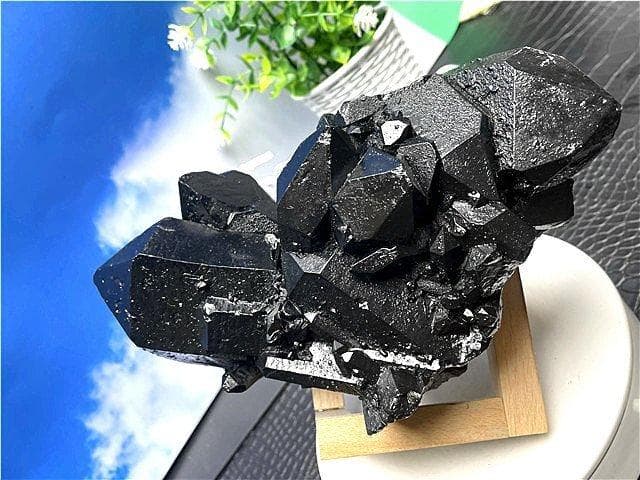 2055gAAA級【魔除け】◆天然モリオン黒水晶原石 B88C6/324C16B