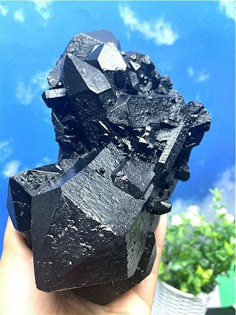 2055gAAA級【魔除け】◆天然モリオン黒水晶原石 B88C6/324C16B