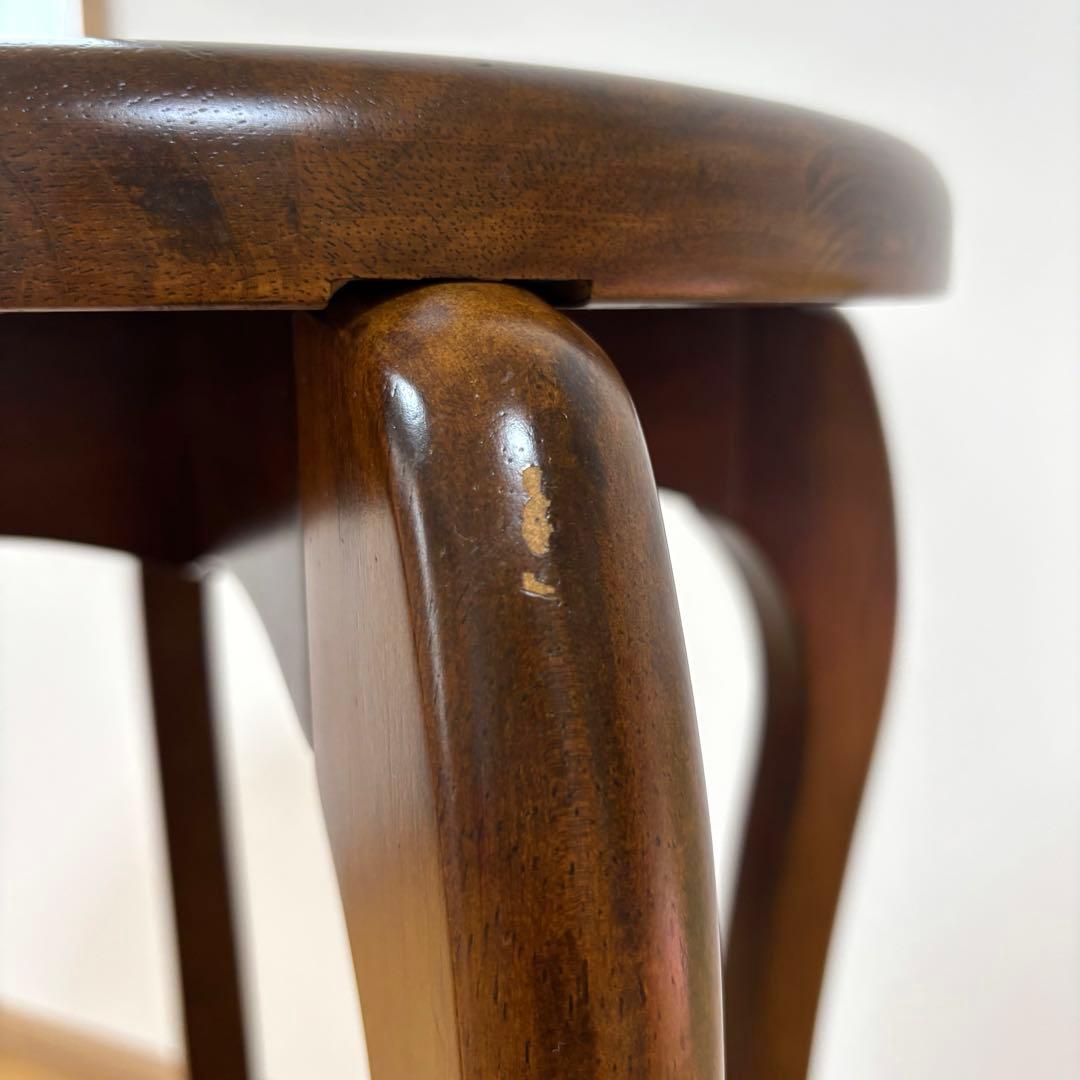 アンティーク 天然木 花台 サイドテーブル コンソールテーブル 飾り台 猫脚