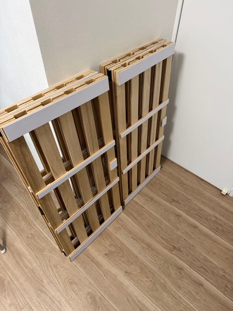 4つ折りスノコシングルサイズ2個セット