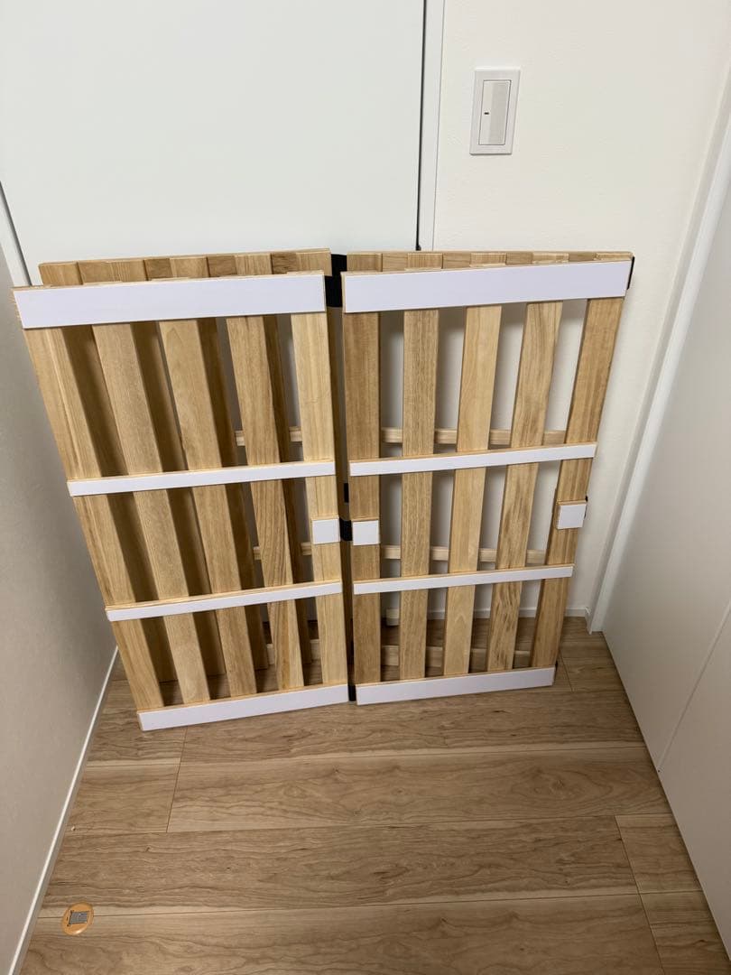 4つ折りスノコシングルサイズ2個セット