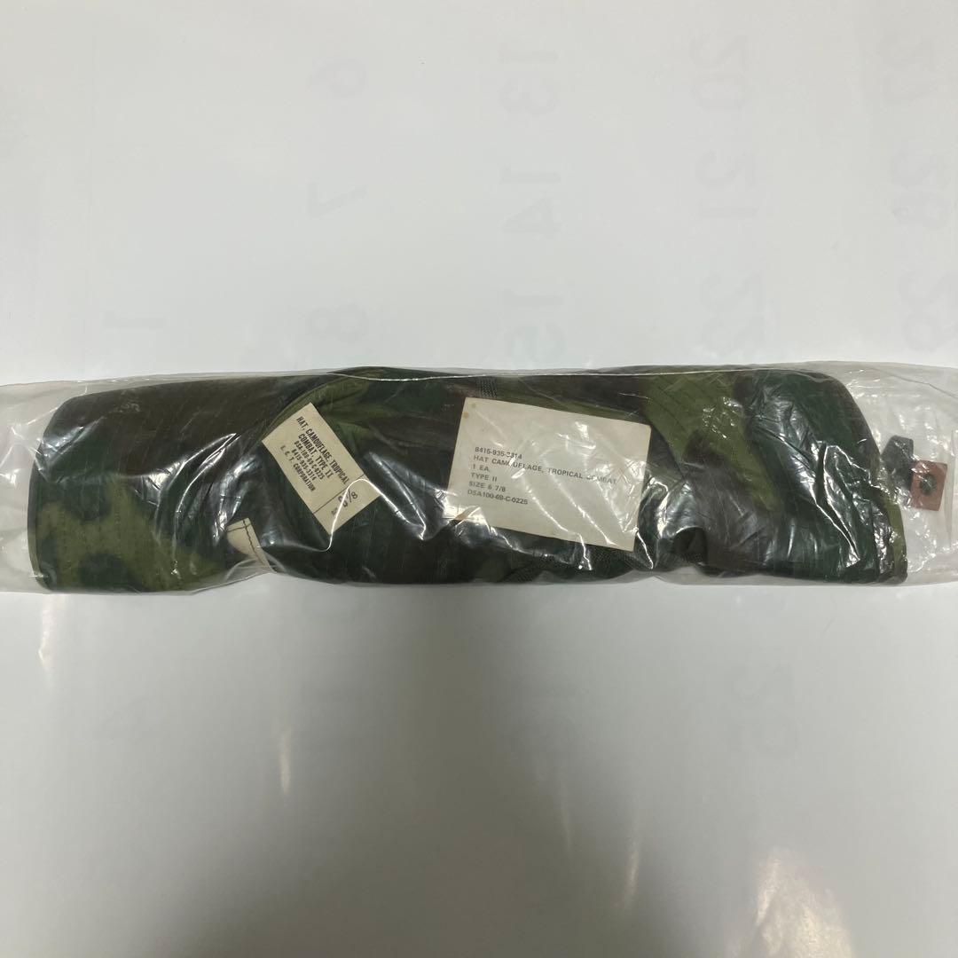 60s 米軍 U.S.ARMY グリーンリーフカモ ブーニーハットデッドストック