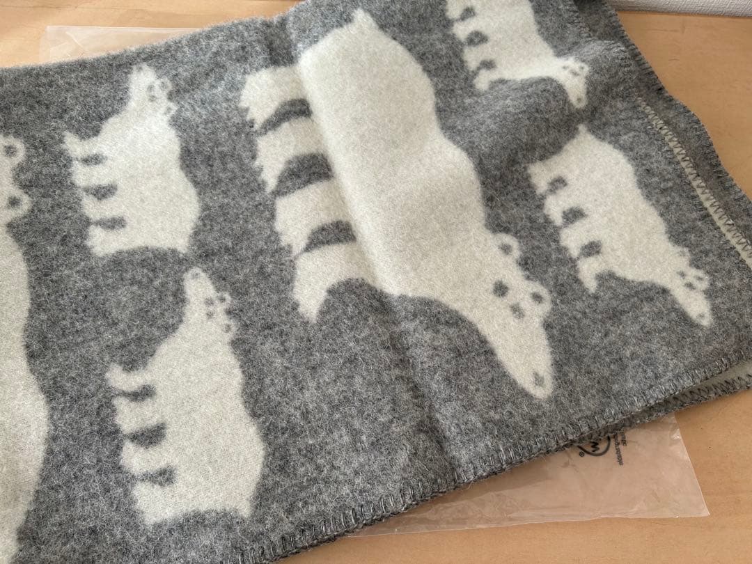 クリッパン KLIPPAN ウールブランケット しろくま ハーフサイズ