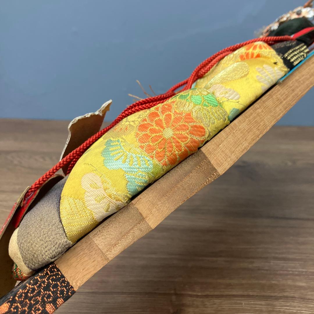 E-5 昭和レトロ 正月飾り 押絵羽子板 伝統工芸品 扇 縁起物 お正月 飾り