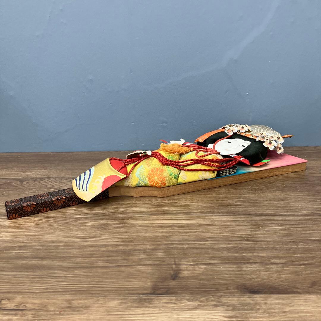 E-5 昭和レトロ 正月飾り 押絵羽子板 伝統工芸品 扇 縁起物 お正月 飾り