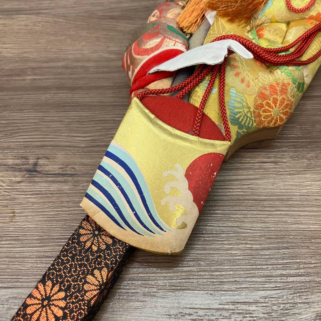 E-5 昭和レトロ 正月飾り 押絵羽子板 伝統工芸品 扇 縁起物 お正月 飾り