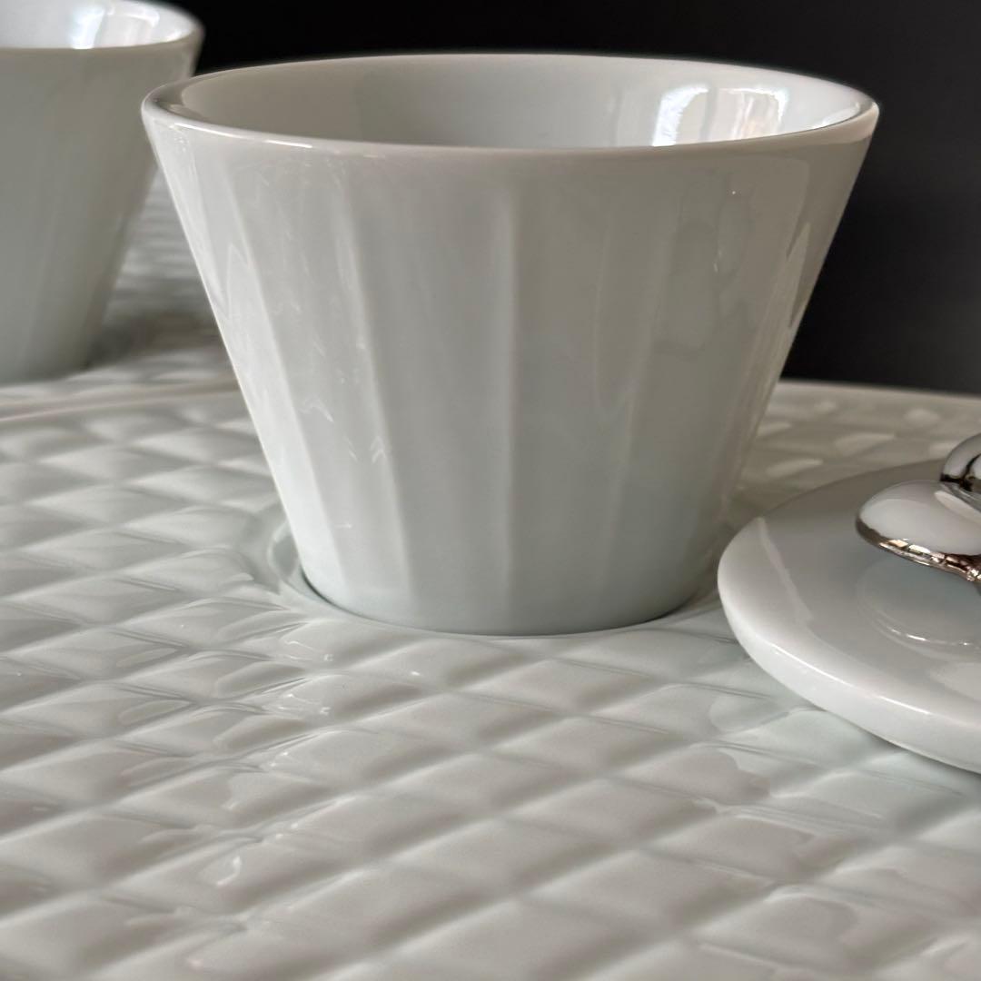 キルティングプレート ＆ カメリア アミューズカップL 2セット