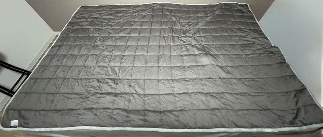 【ハグラビ】ウェイトブランケット 6.8kg ライトグレー 122×198cm