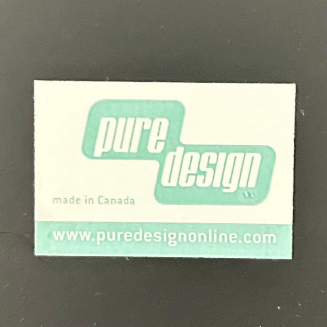 pure design社 カナダ製　ウォールナットウッドフレーム　壁掛け鏡