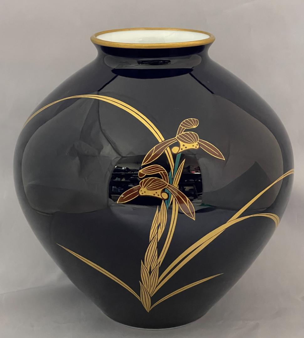 1422 香蘭社金彩花瓶