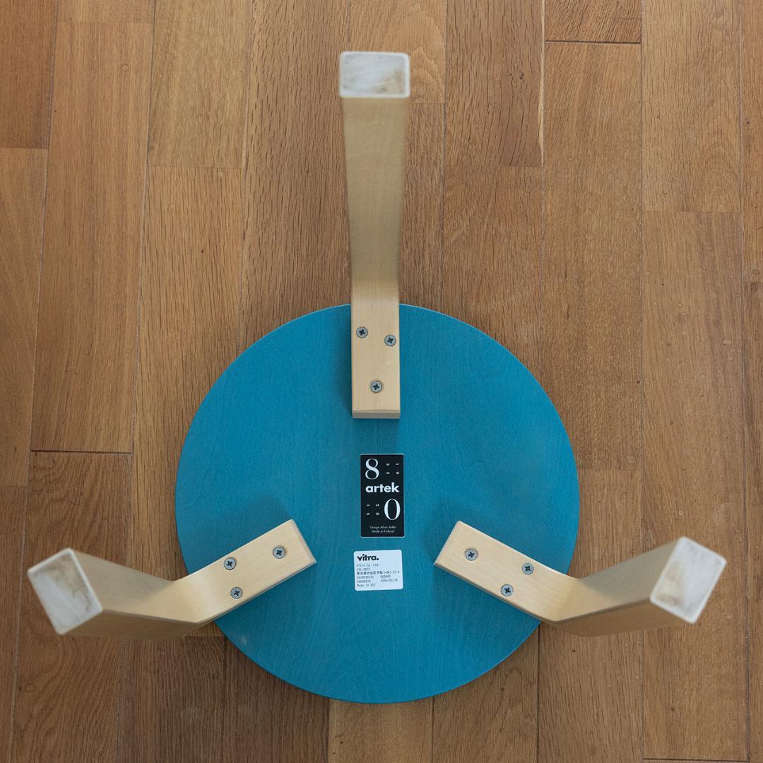 【最終価格】 artek アルテック 3本脚 スツール ブルー STOOL 60