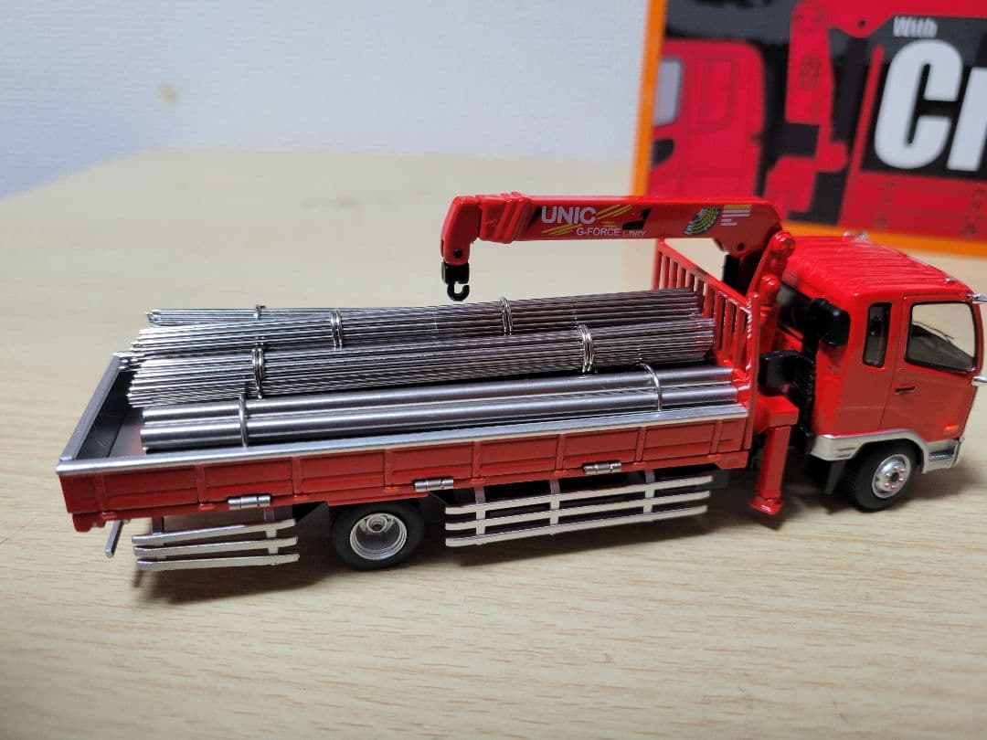 GCD ゲインコーププロダクツ 三菱ふそうファイター 赤 ユニック1/64