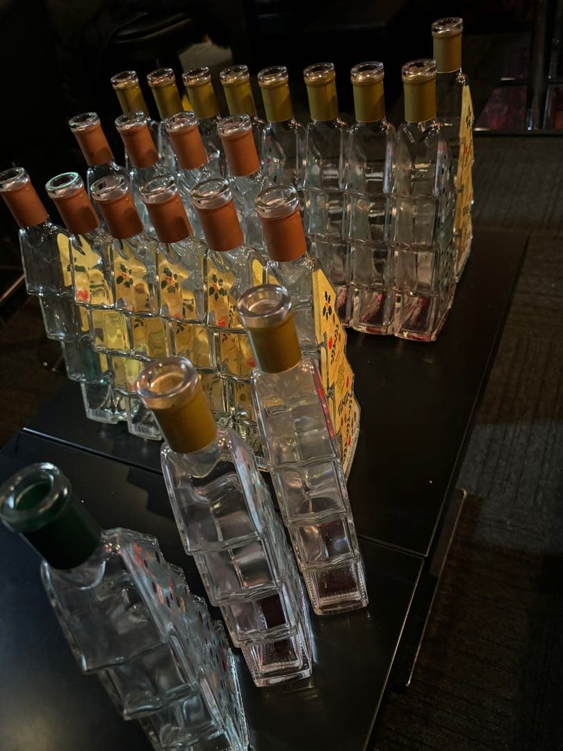 クリスマスツリー型ガラスボトル　22本まとめ売り