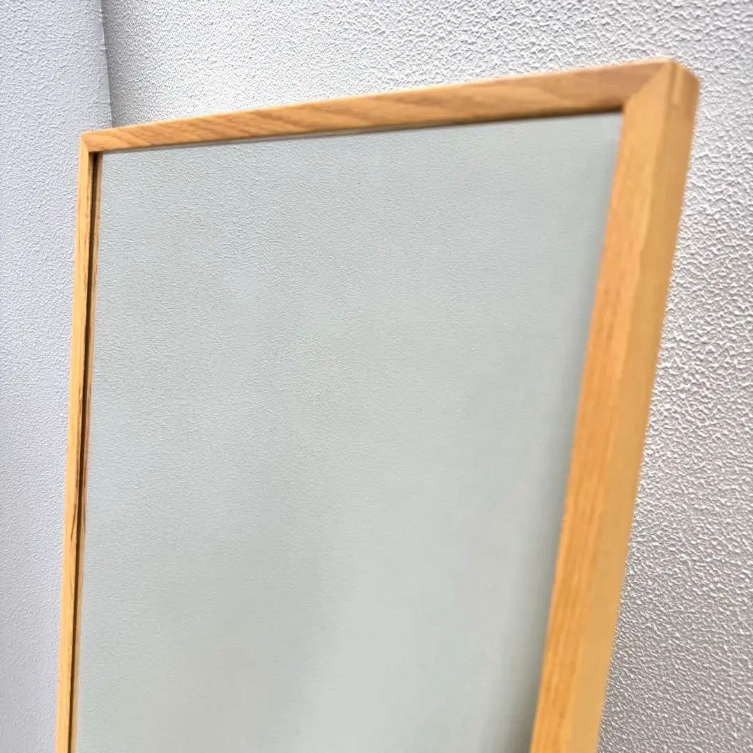 美品✴︎廃盤✴︎無印良品 オーク スタンドミラー 大 姿見 北欧