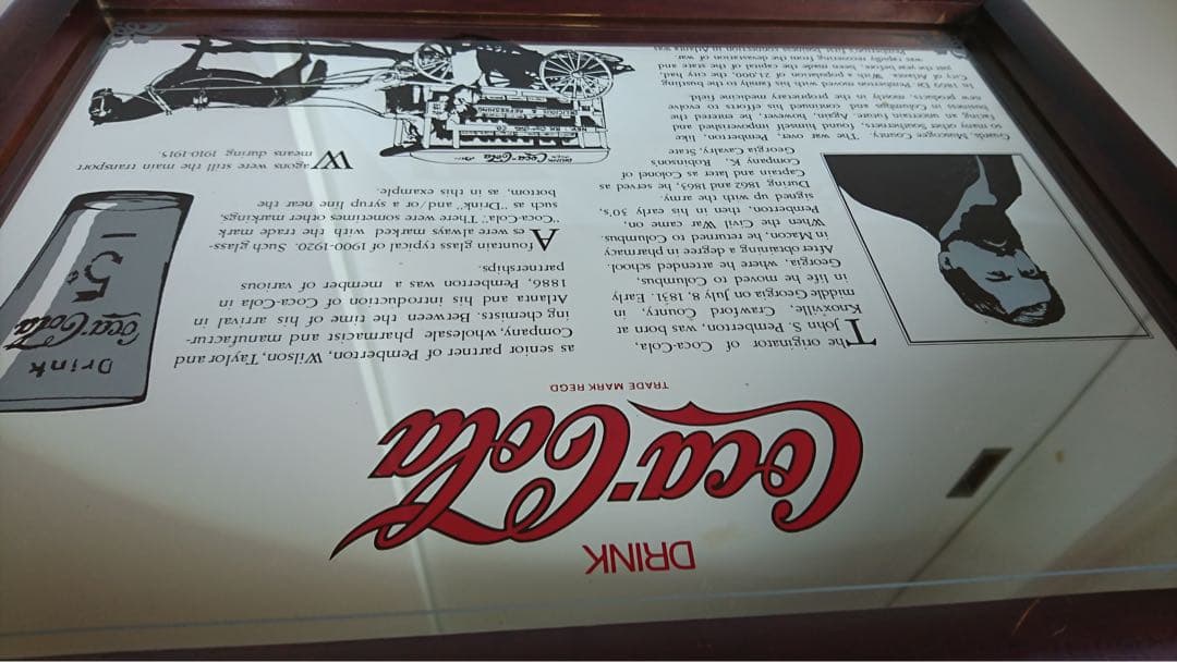 ’80年代Coca-Cola 大型パブミラー