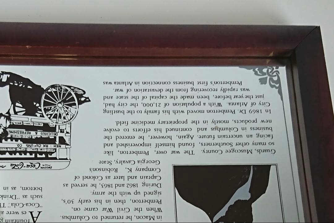 ’80年代Coca-Cola 大型パブミラー