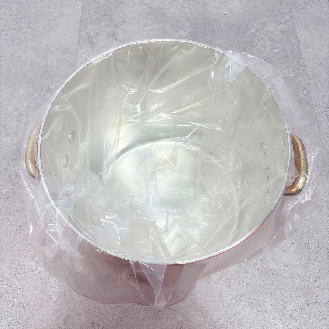 新品未使用　エトール　プロシリーズ　銅製　寸胴鍋　高さ/直径27cm 15.4L