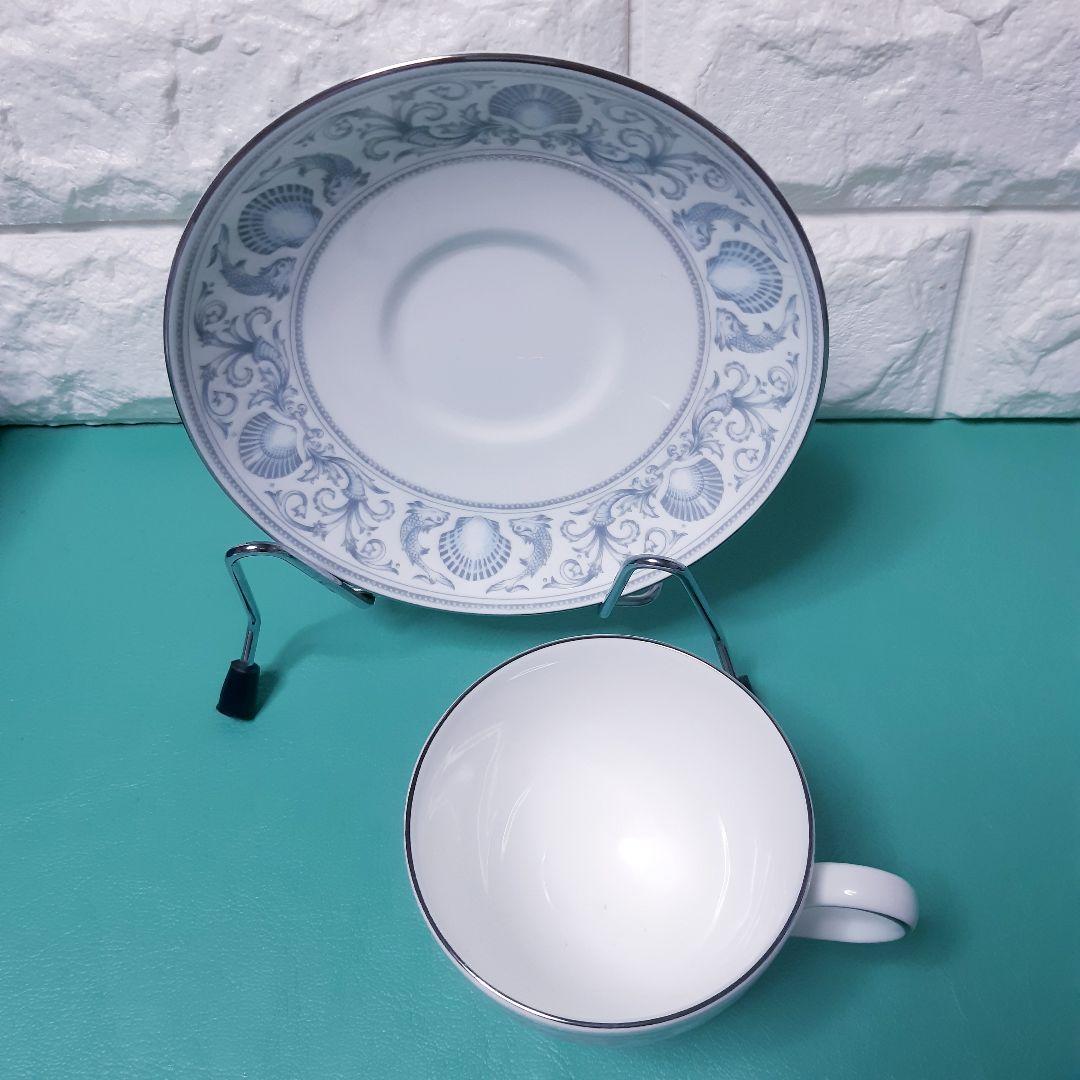 ☆ウェッジウッド☆ドルフィンホワイト☆カップ&ソーサー☆未使用☆5客