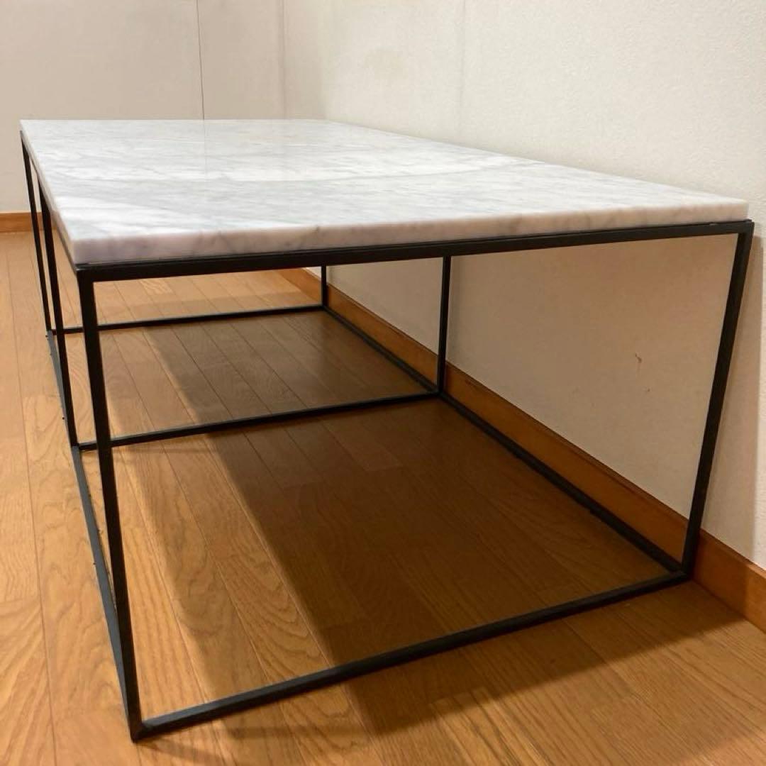 大理石風　セラミックセンターテーブル