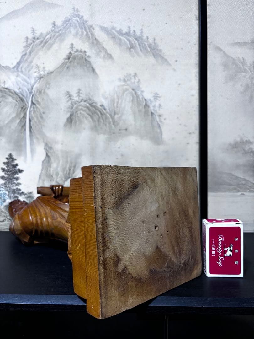 大型 観音菩薩 木彫　仏像 彫刻　開運　風水　置物　縁起物　インテリア