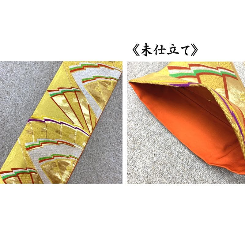 508ag24□七五三 七歳 十三参り 女児 着物&袋帯 縮緬 流水に花□美品