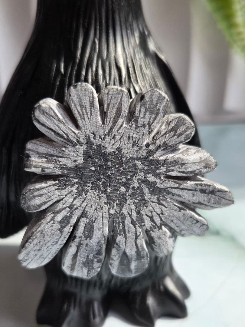 菊花石ペンギン置物