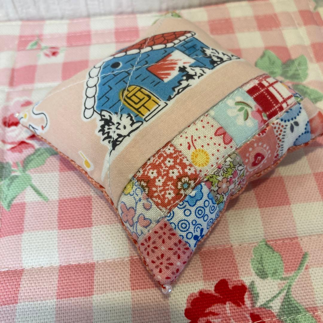 パッチワークマット＆ミニクッション♪ハウス