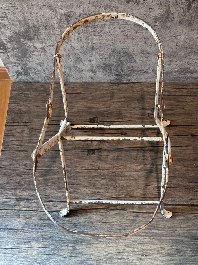 アンティーク　ベビーバス　琺瑯　ドールベッド　フランス