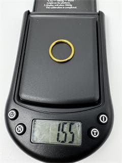 《日本製18金》K18ゴールド シンプル バンドリング1.55g11号 即日発送