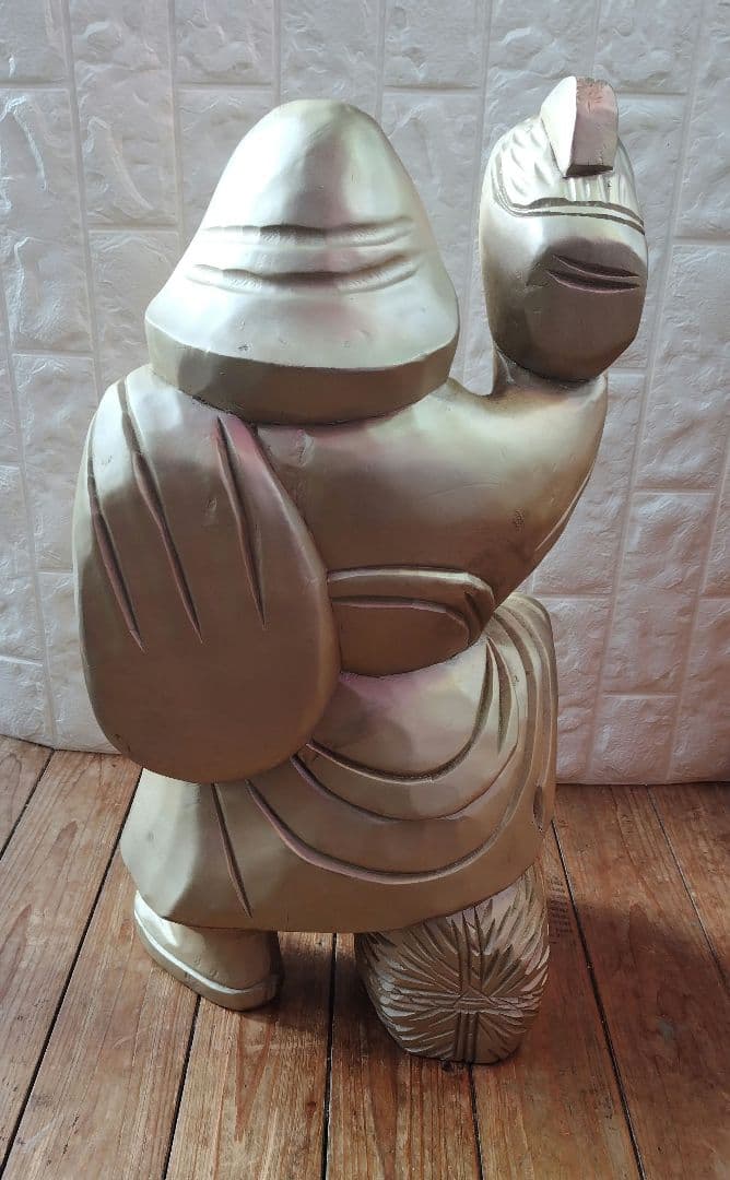 木彫り 大黒天 Statue Lucky God Vintage 彫刻 縁起物