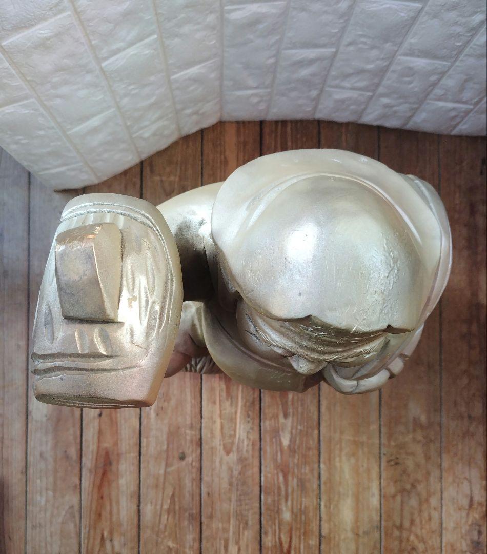 木彫り 大黒天 Statue Lucky God Vintage 彫刻 縁起物