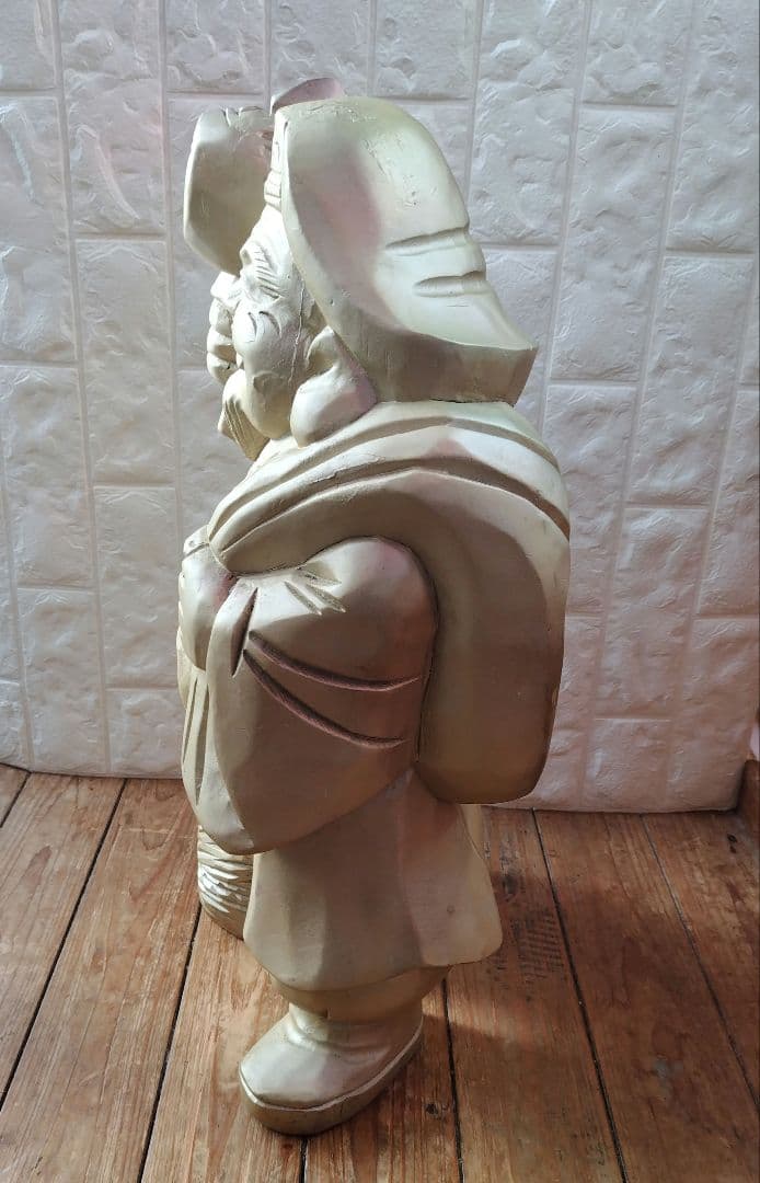 木彫り 大黒天 Statue Lucky God Vintage 彫刻 縁起物