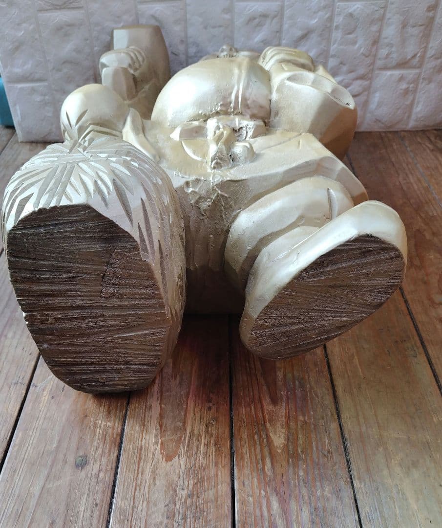 木彫り 大黒天 Statue Lucky God Vintage 彫刻 縁起物