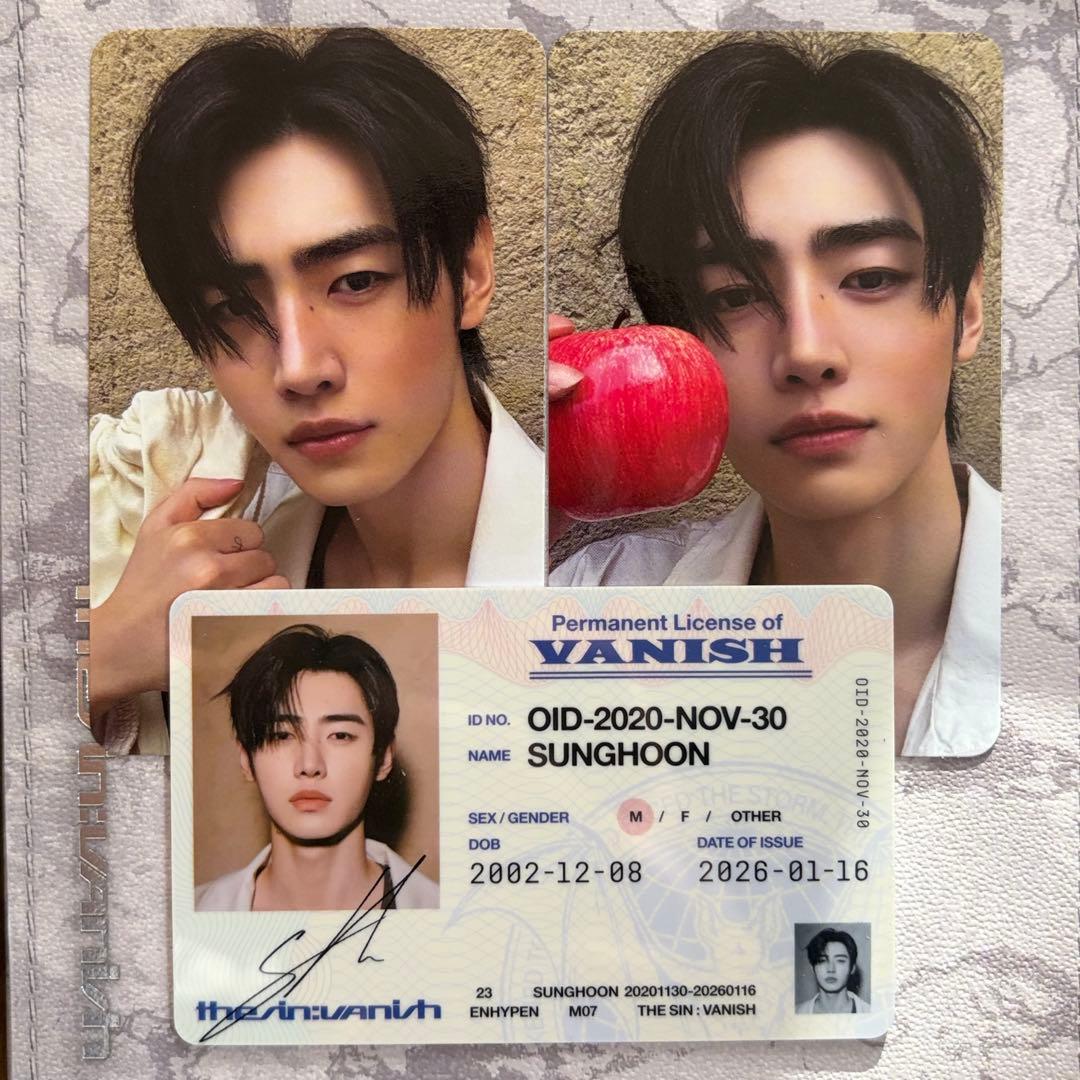 ENHYPEN THE SIN:VANISH FUGITIVES ソンフントレカ - メルカリ