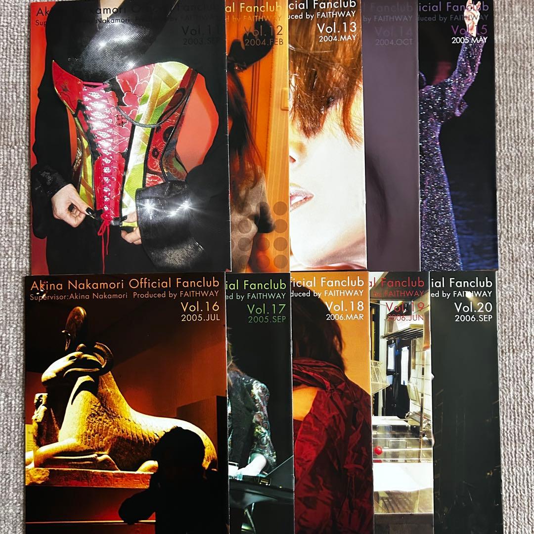 中森明菜　FAITHWAY 創刊号〜vol.30（vol.29欠品）&号外他