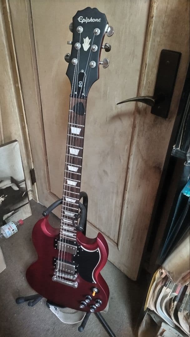 マホガニー】Epiphone SG エレキギター バーガンディ(ワインレッド