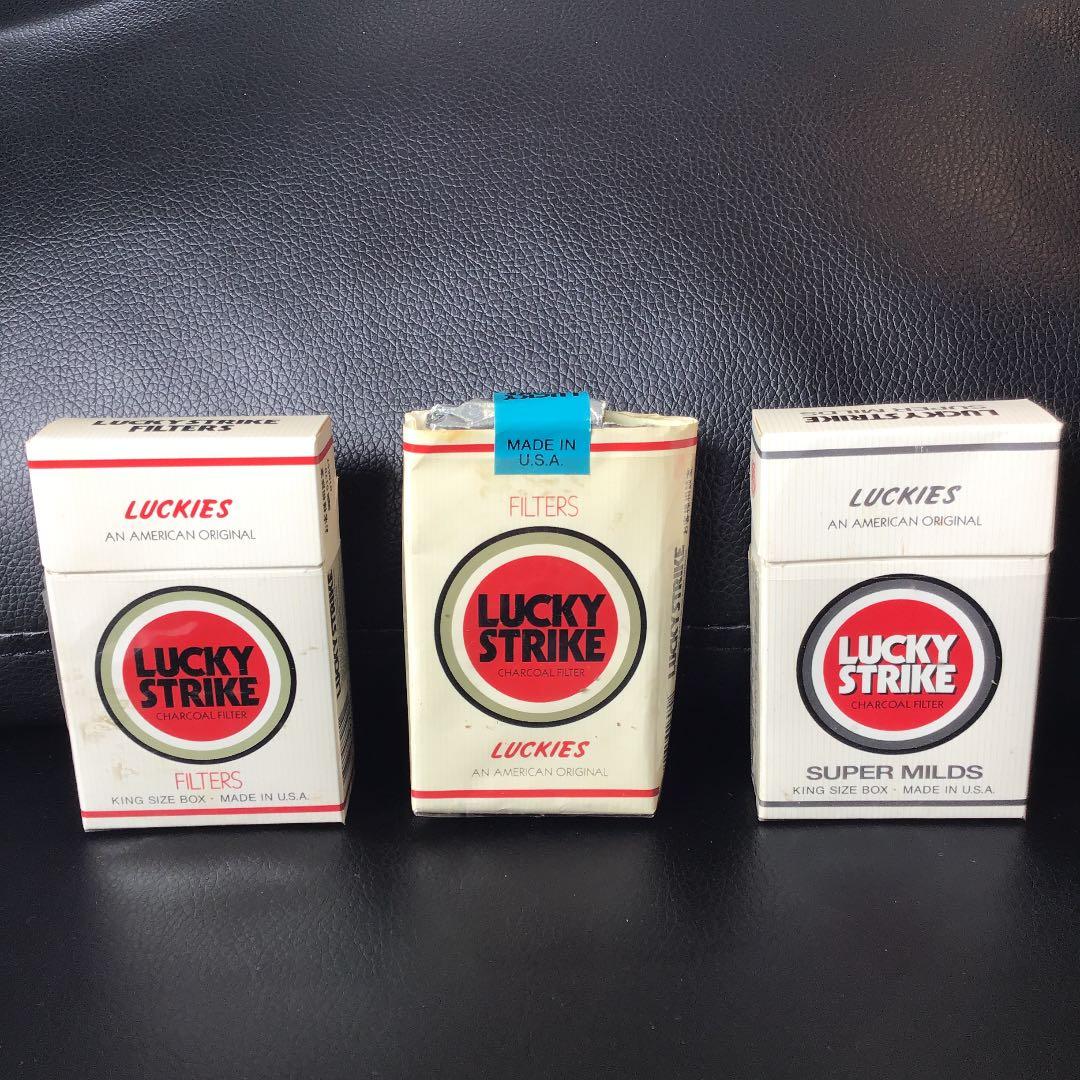 ラッキーストライク ヴィンテージ タバコ 空箱 lucky strike 旧型
