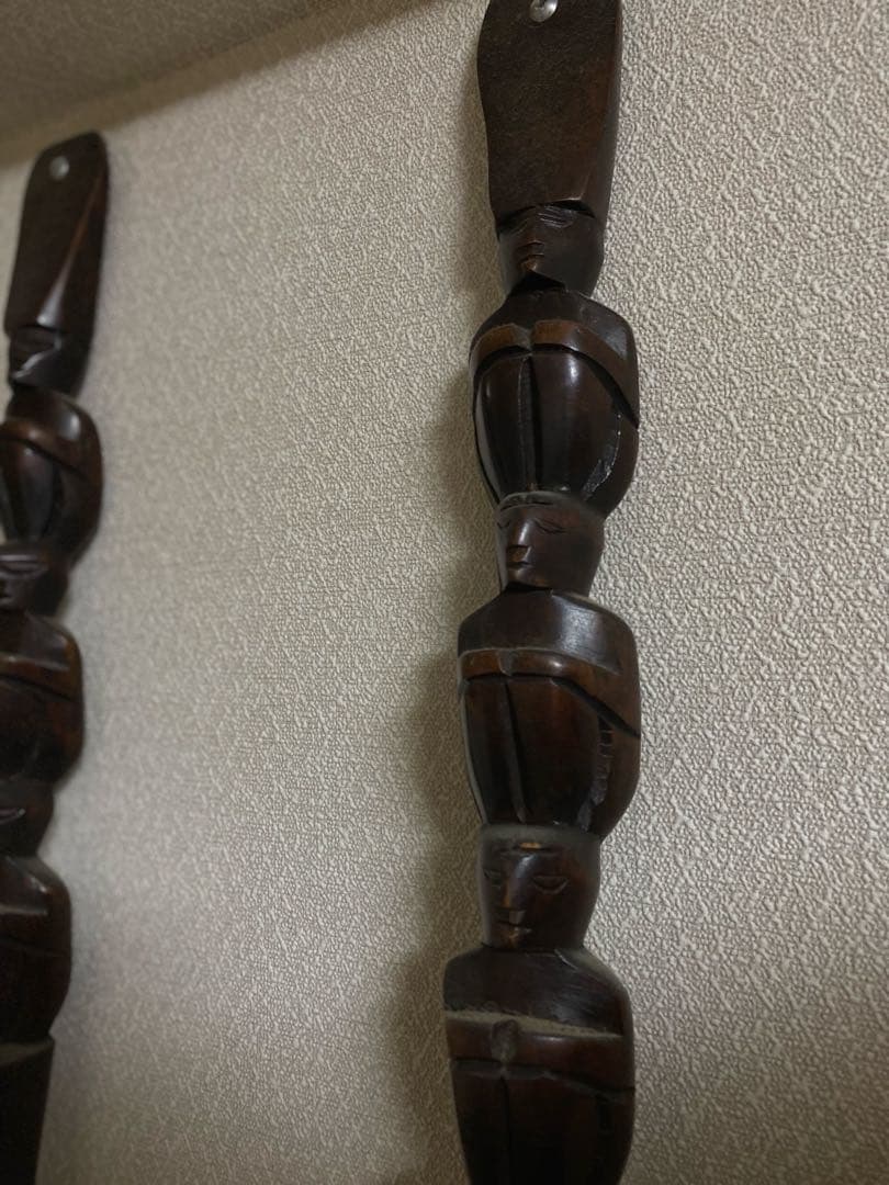 Vintage 木製 スプーン&フォーク 壁掛けオブジェ