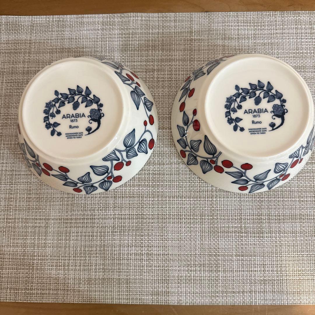 アラビア ルノ フロストベリー17cmボウル2個セット - メルカリ